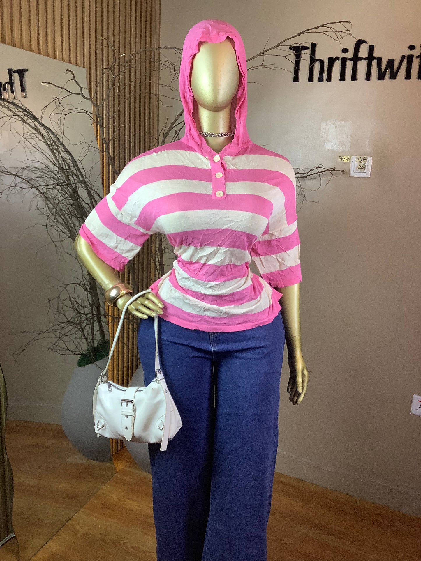 PEAK126 PINK&WHITE TOP SIZE20