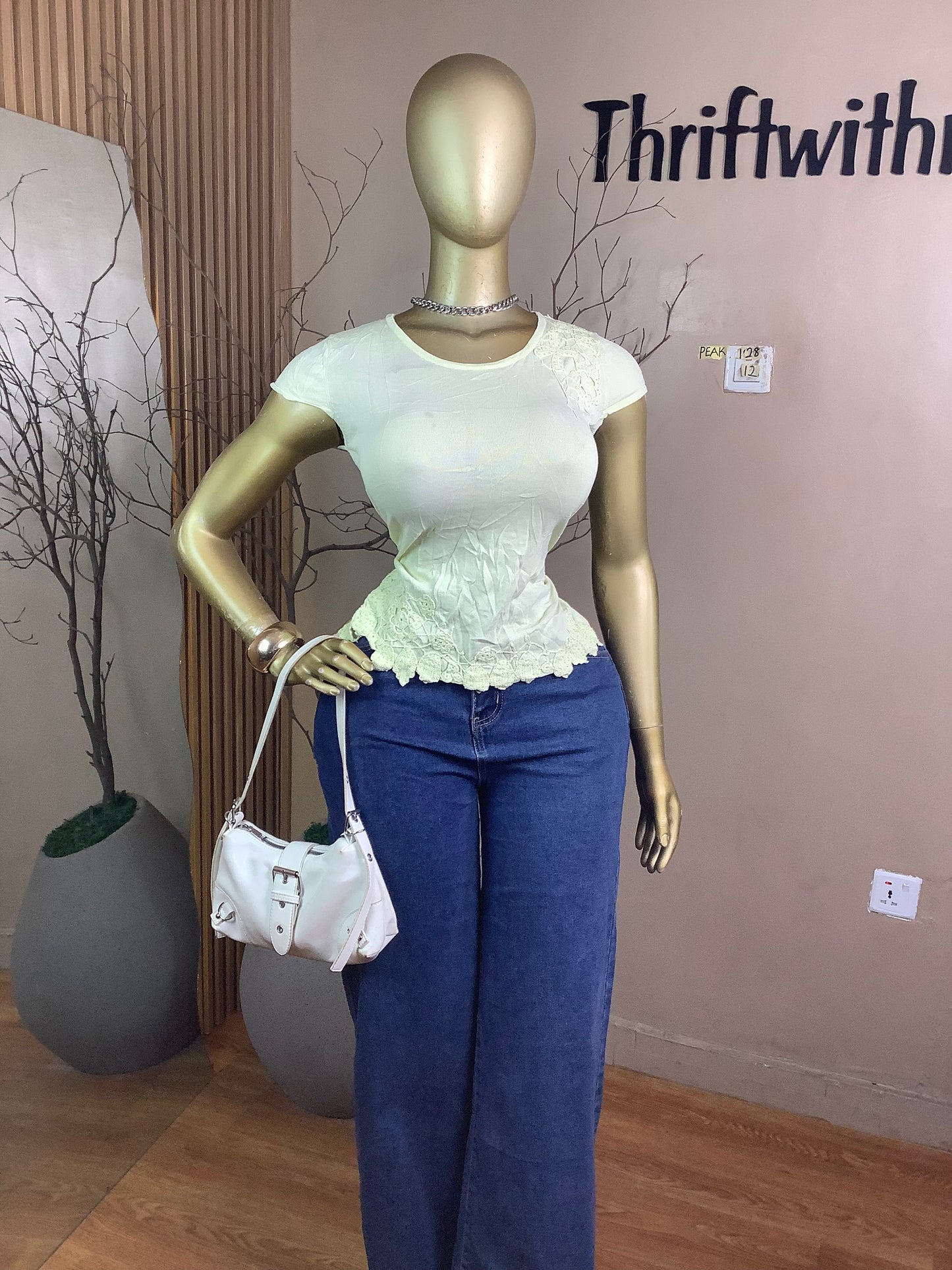 PEAK128 LIGHT YELLOW TOP SIZE12(Little stain)