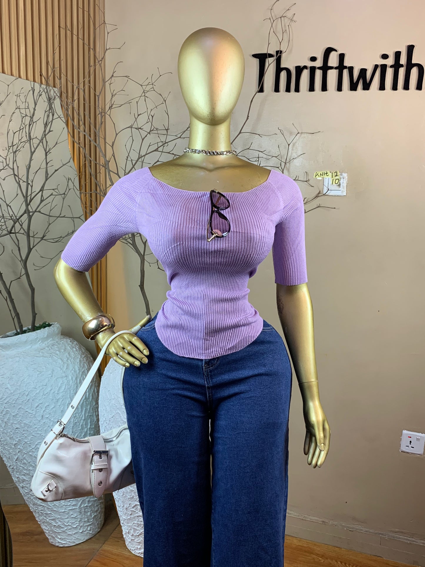 SIZE10 KNIT12(Top only)(Lilac)