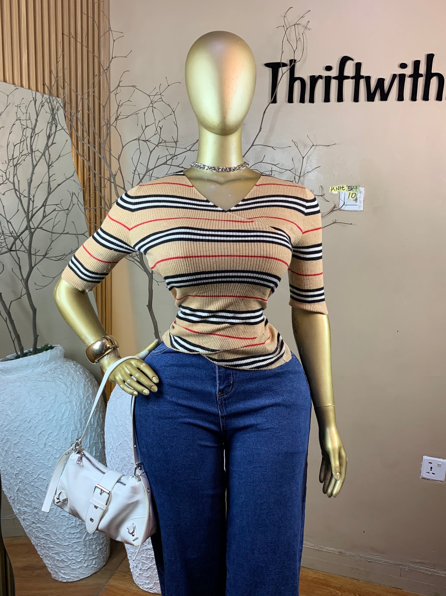 SIZE10 KNIT54(Top only)(Little stain)