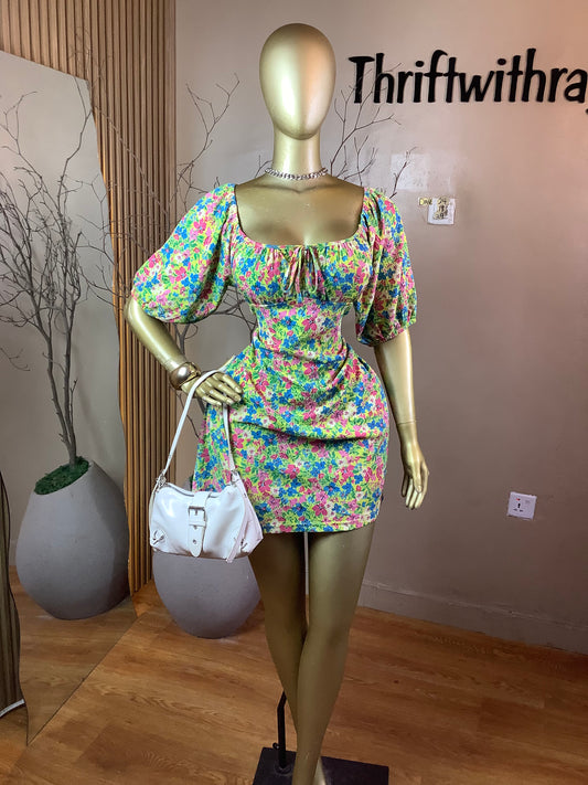 DAVE24 FLORAL DRESS SIZE18 Length39
