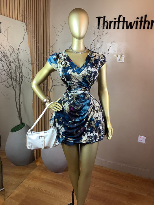 DAVE29 FLORAL DRESS SIZE14 Length37