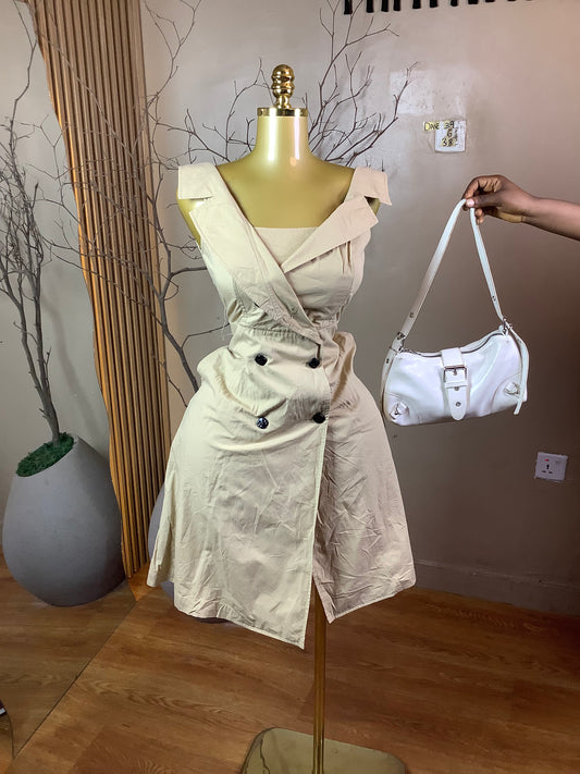 DAVE39 NUDE DRESS SIZE6 Length38