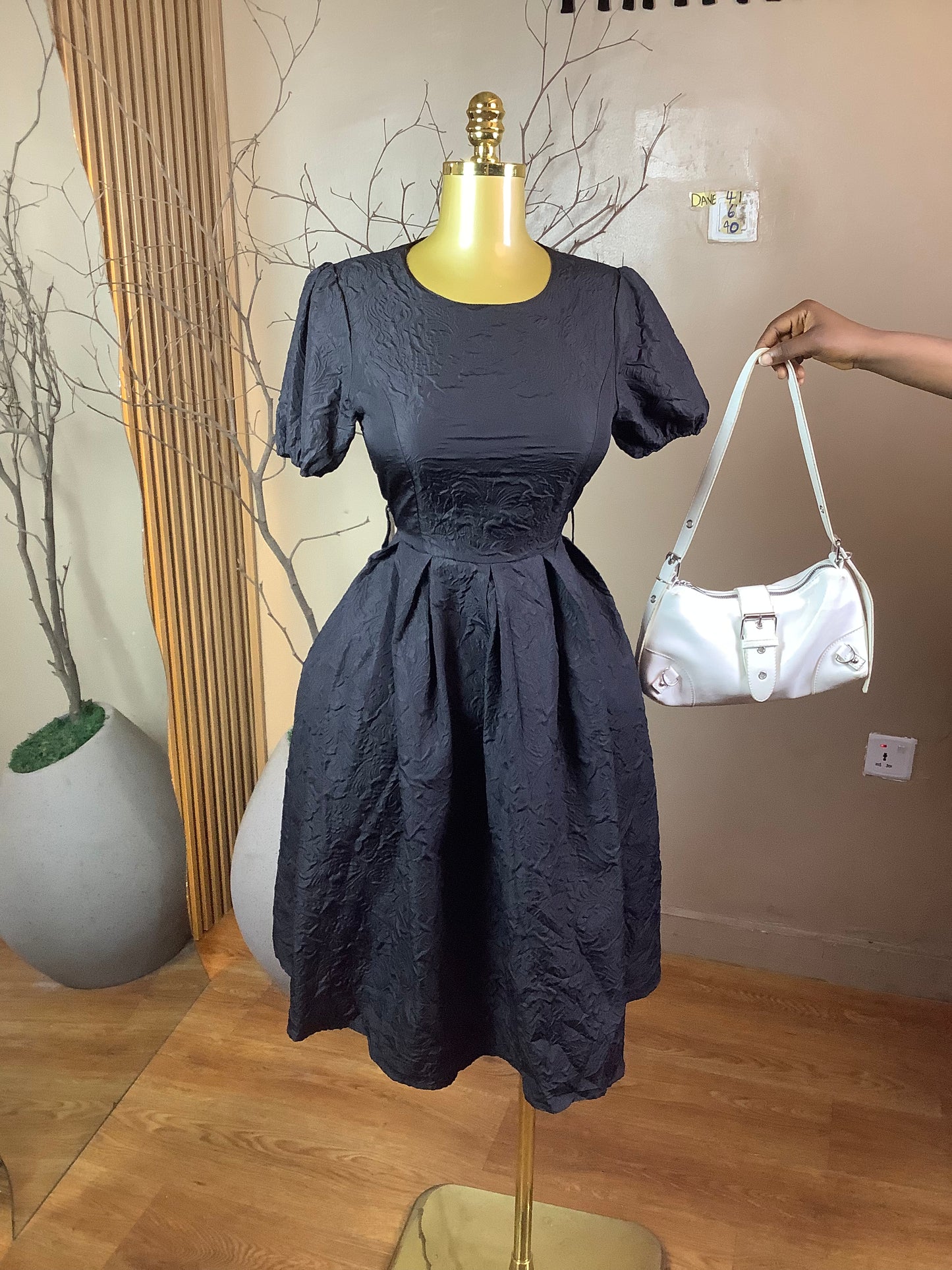 DAVE41 BLACK DRESS SIZE6 Length40