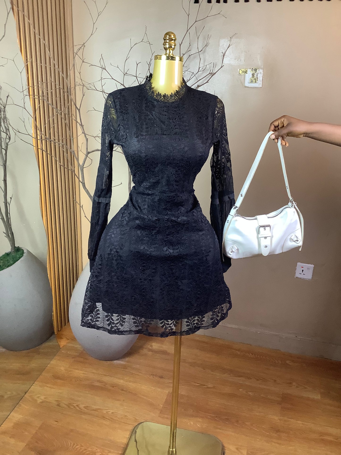DAVE49 BLACK DRESS SIZE8 Length37