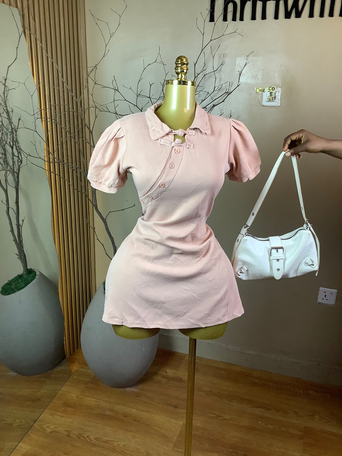 DAVE50 PEACH DRESS SIZE8 Length31
