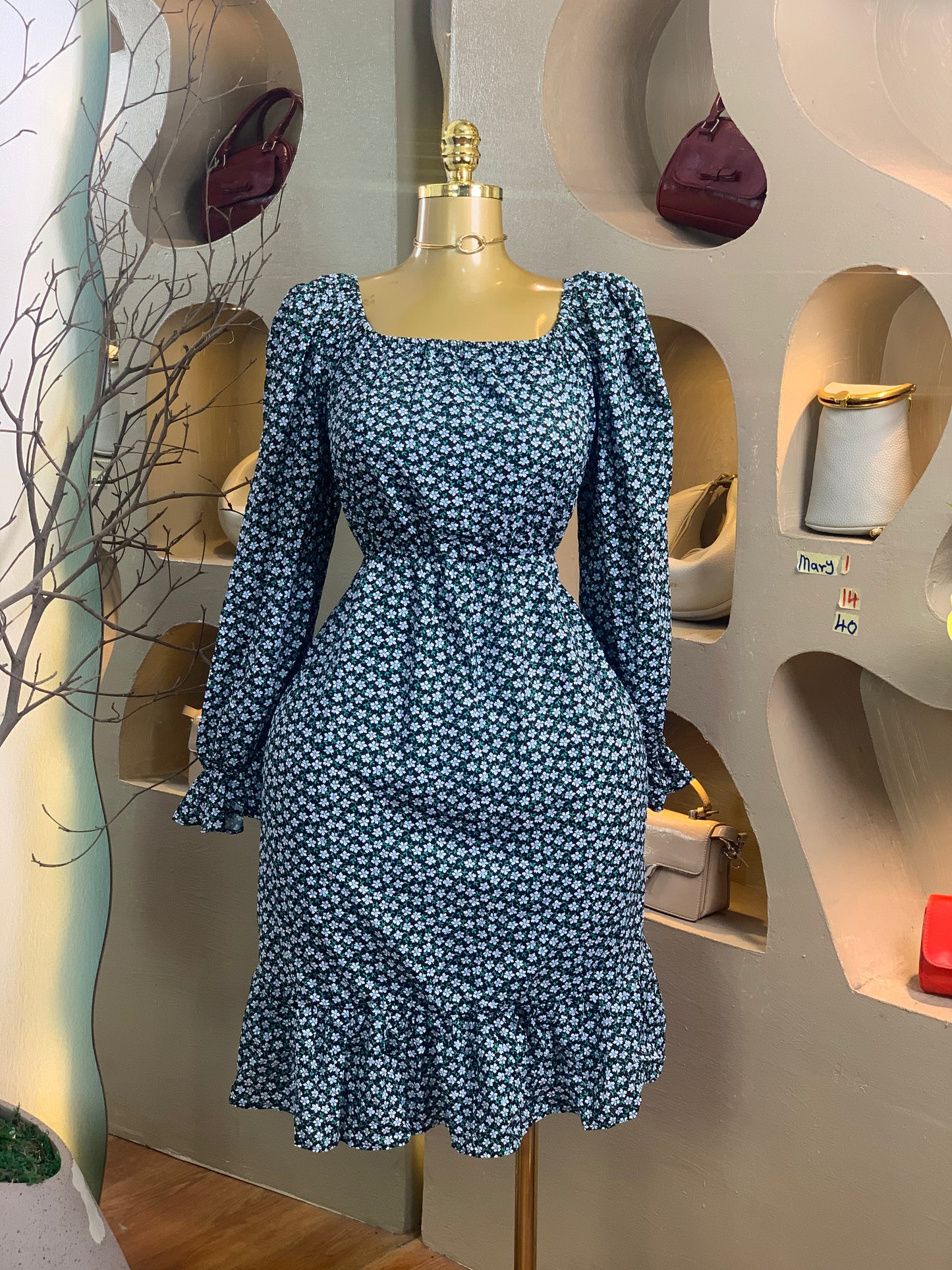 MARY1 SIZE14 Floral DRESS Length40