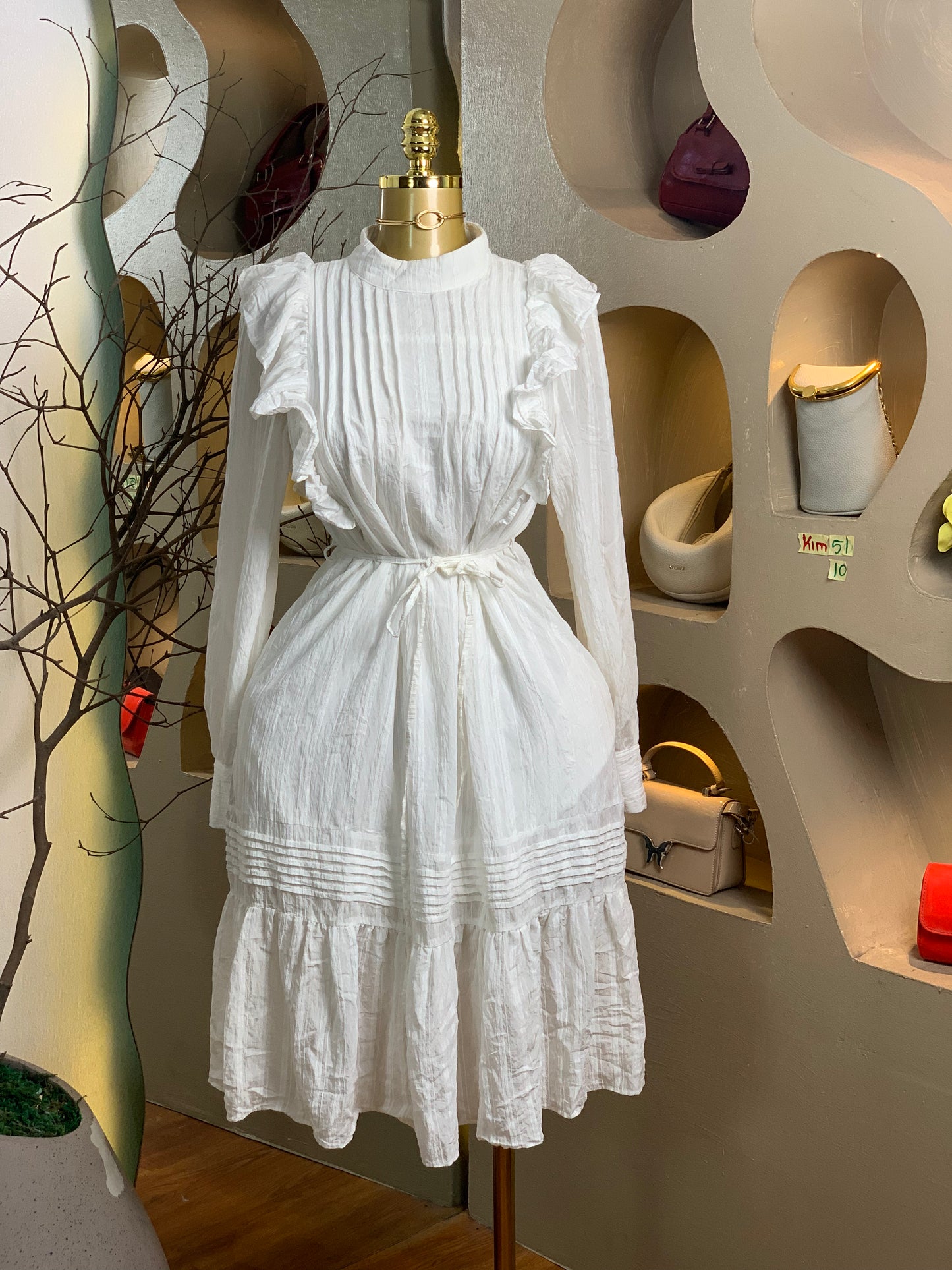 KIM51 SIZE10 white DRESS
