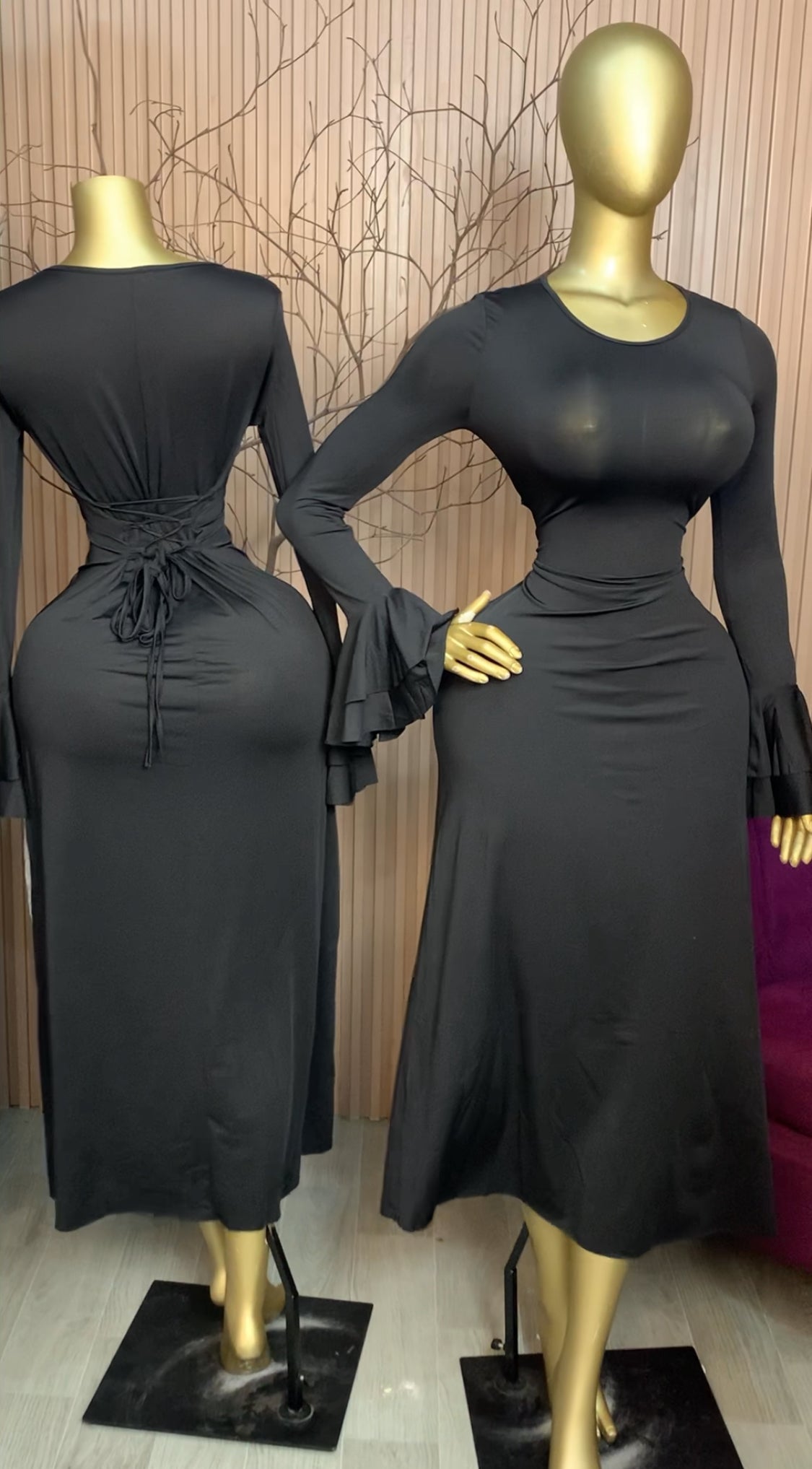 AVERI DRESS SIZE8&10 (BLACK)
