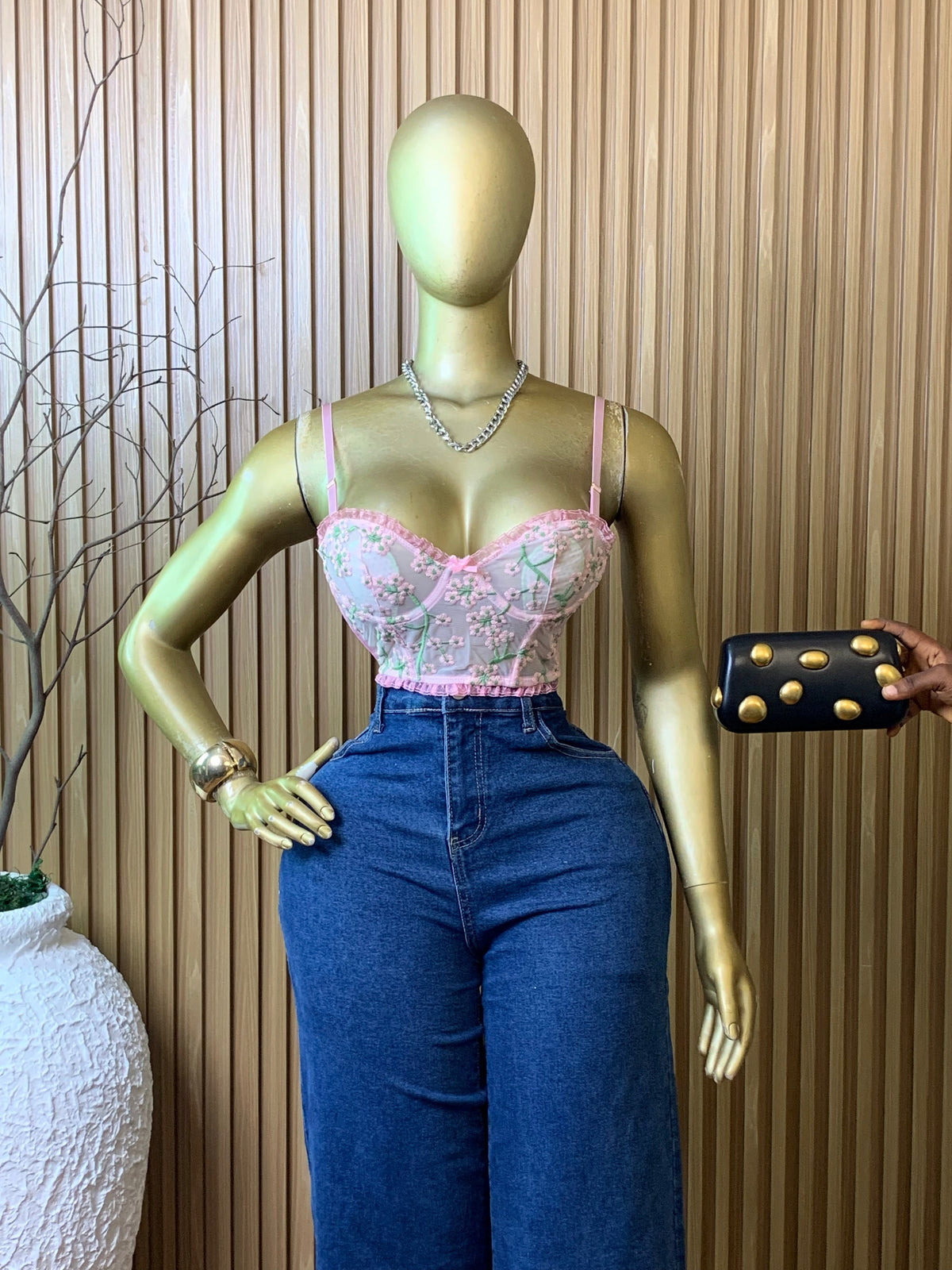 CORSET Top12 SIZE6 (floral)
