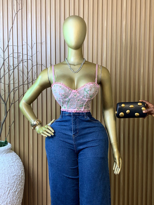 CORSET Top12 SIZE6 (floral)