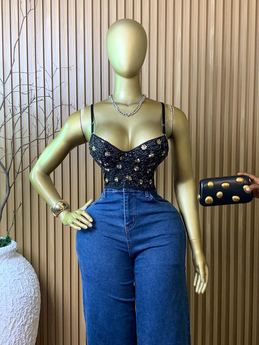 CORSET Top13 SIZE8 (black)