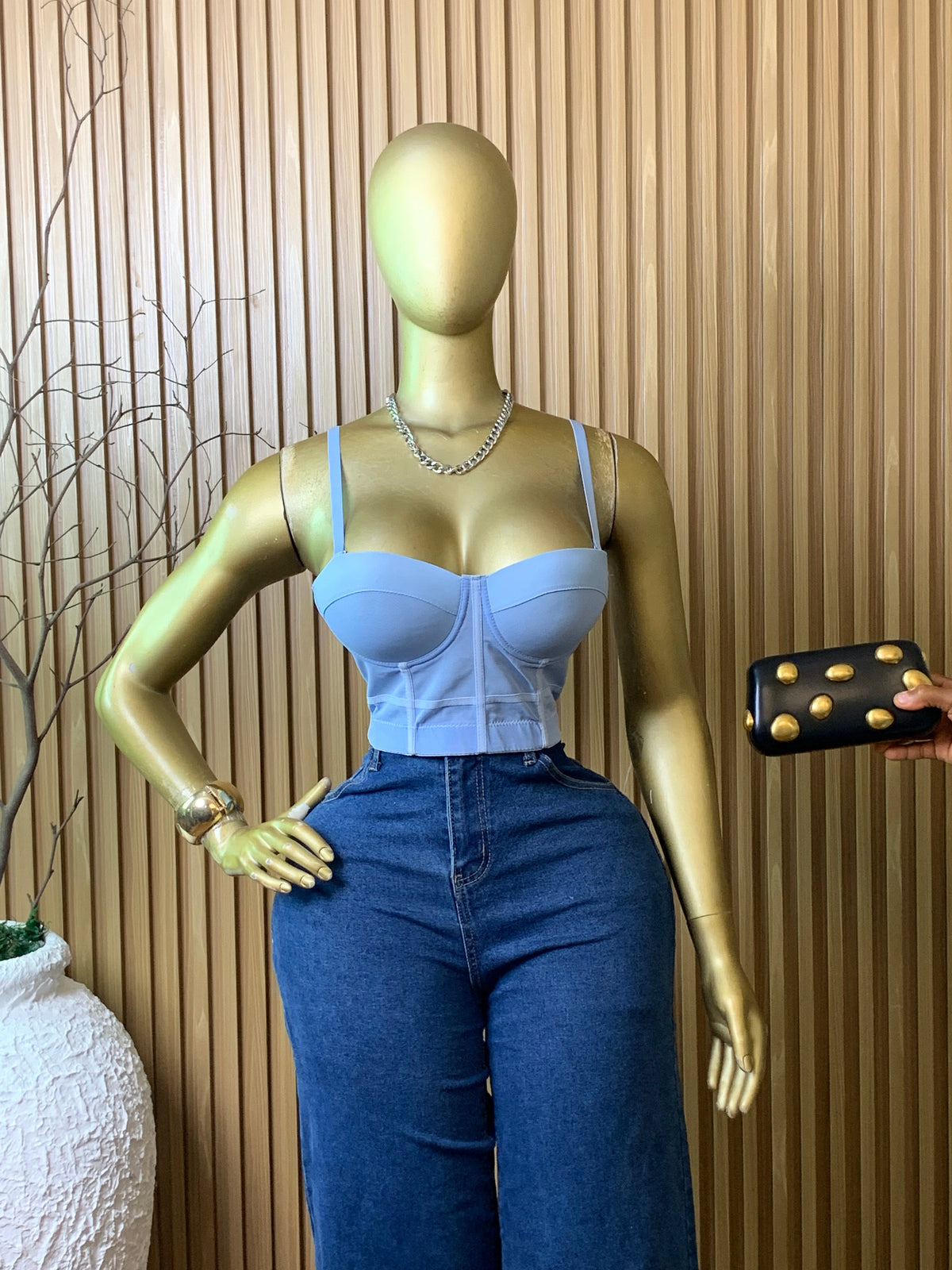 CORSET Top15 SIZE8 (blue)