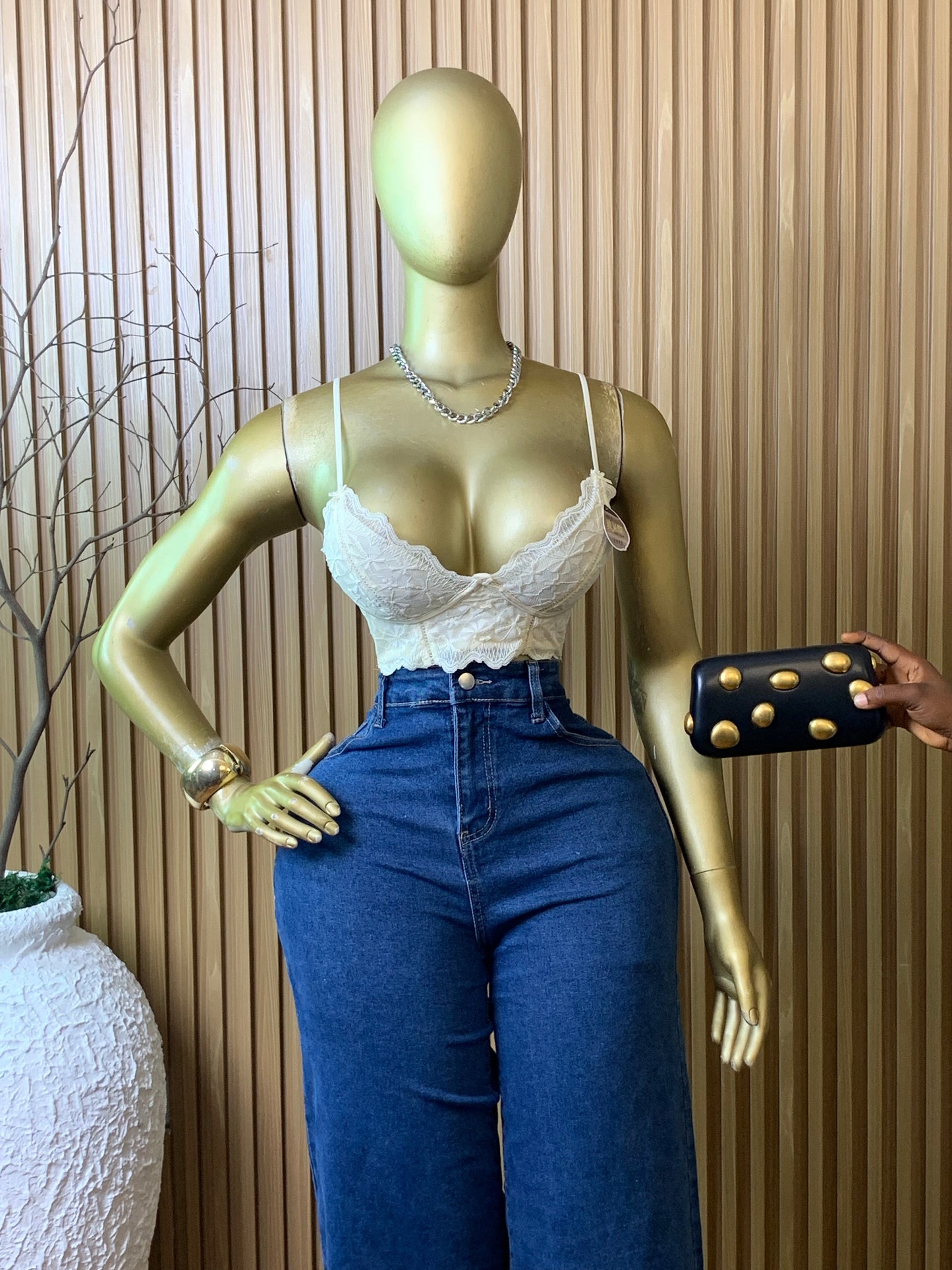 CORSET Top17 SIZE6 (cream)