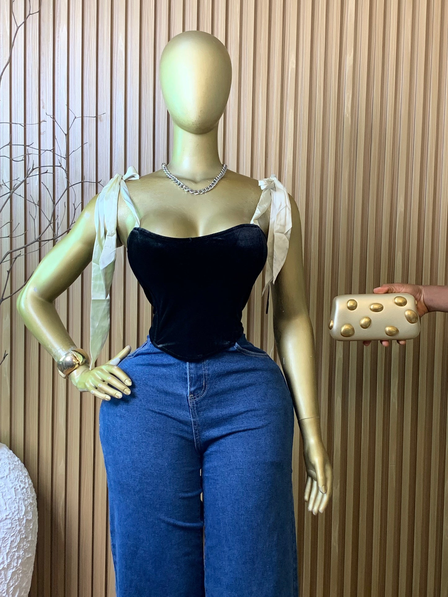 CORSET TOP23 SIZE12 (black)