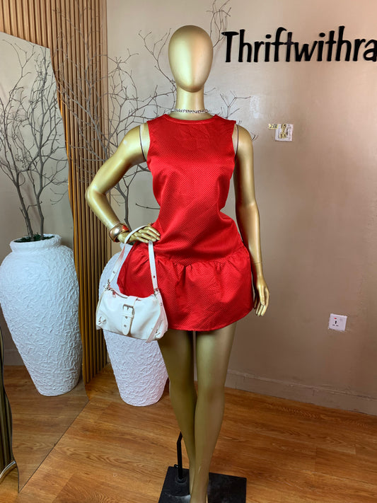 ZEE15 RED DRESS SIZE8 Length33