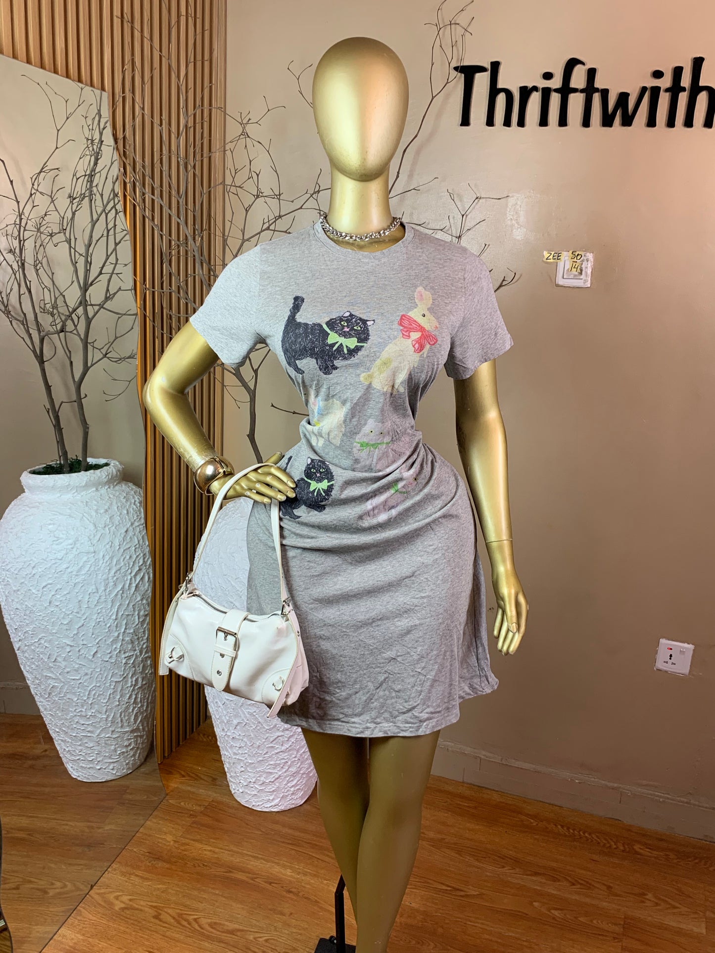 ZEE50 GREY DRESS SIZE14