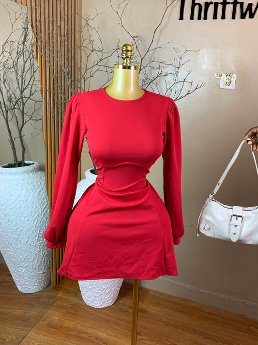 ZEE76 RED CORPORATE DRESS SIZE6 Length33