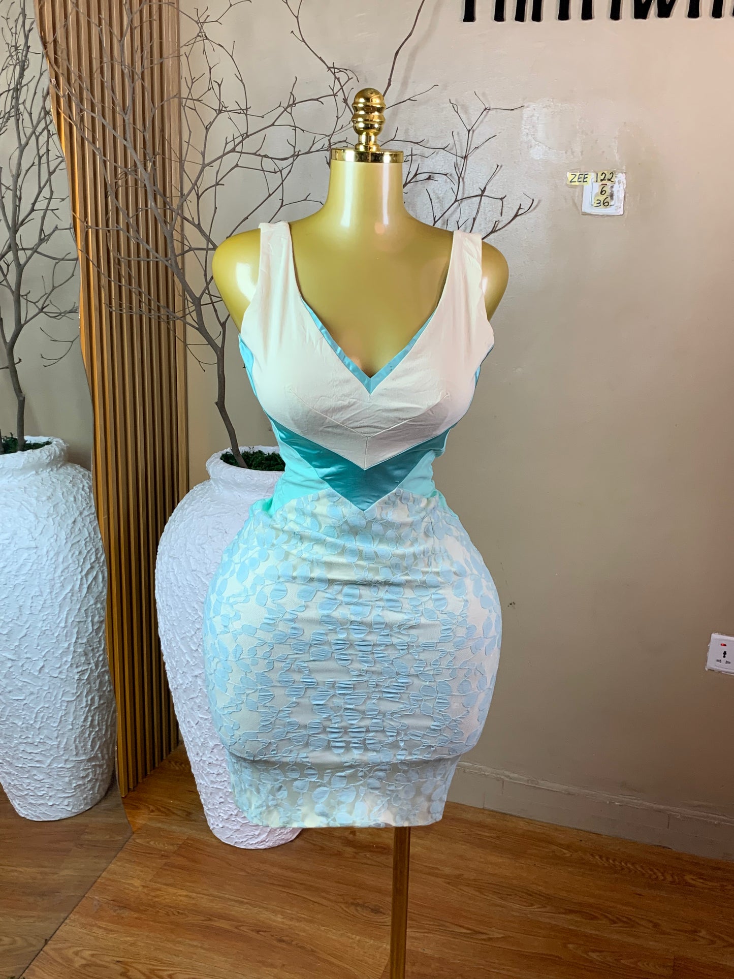 ZEE122 BLUE&WHITE SIZE6 Length36
