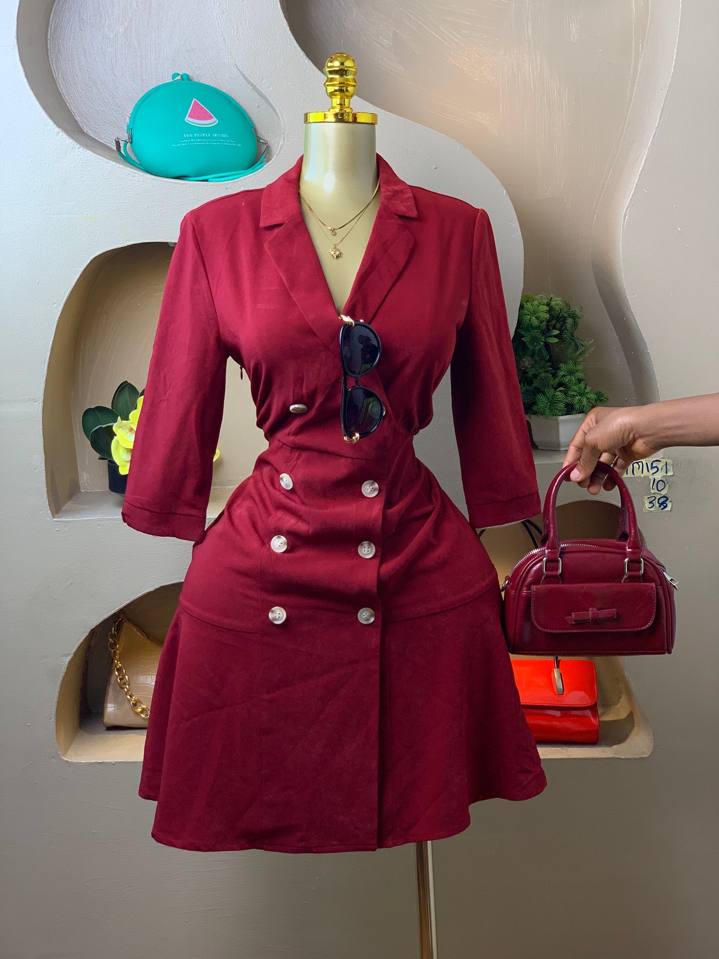 SIZE10 MIMI51 Length38 (Burgundy)