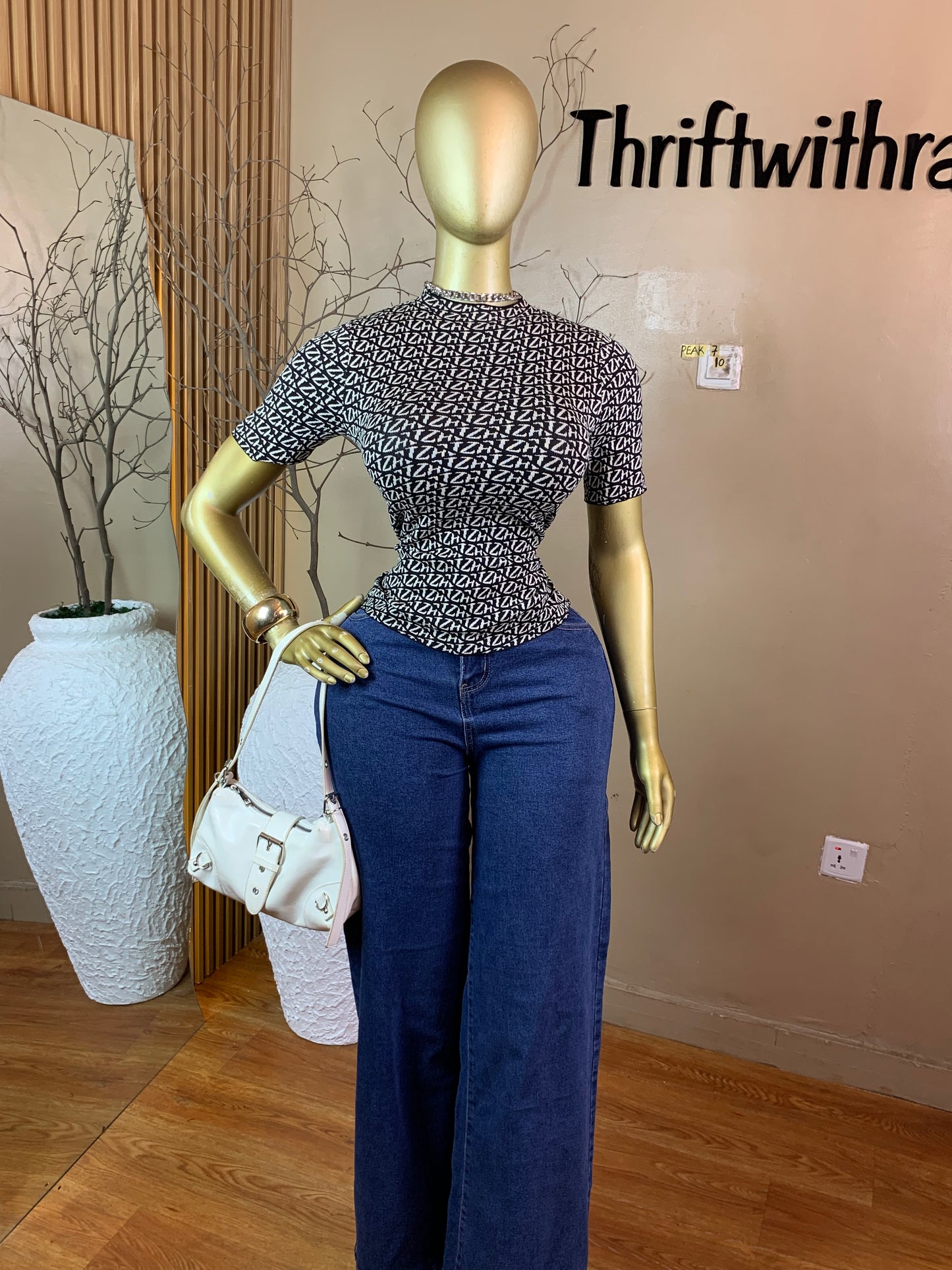 PEAK7 WHITE&BLACK TOP SIZE10