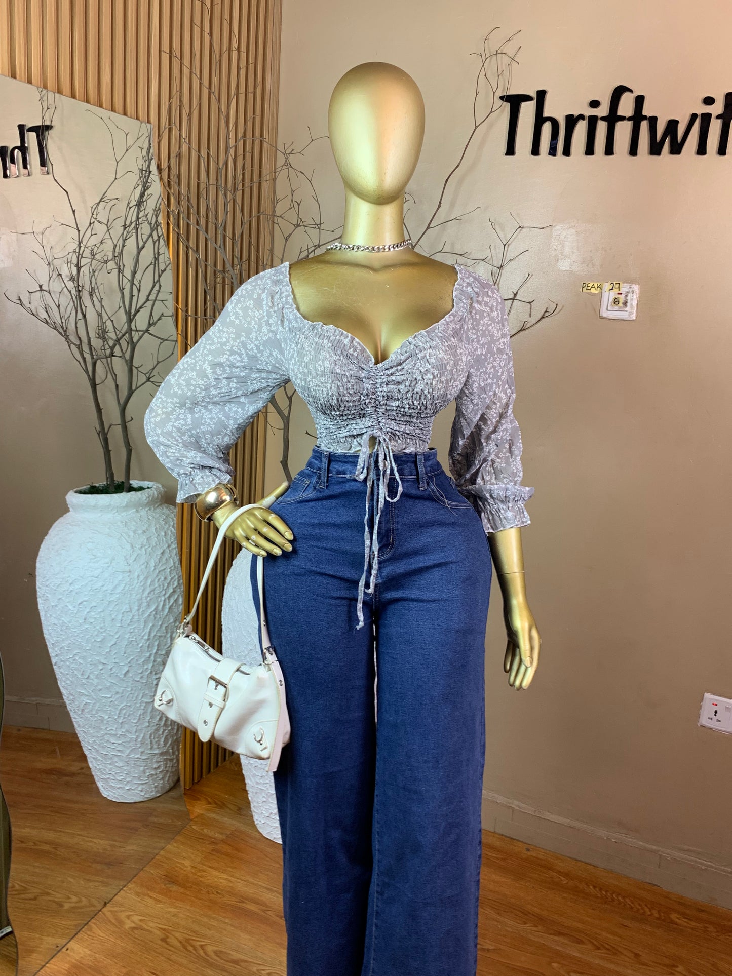PEAK27 GREY TOP SIZE6
