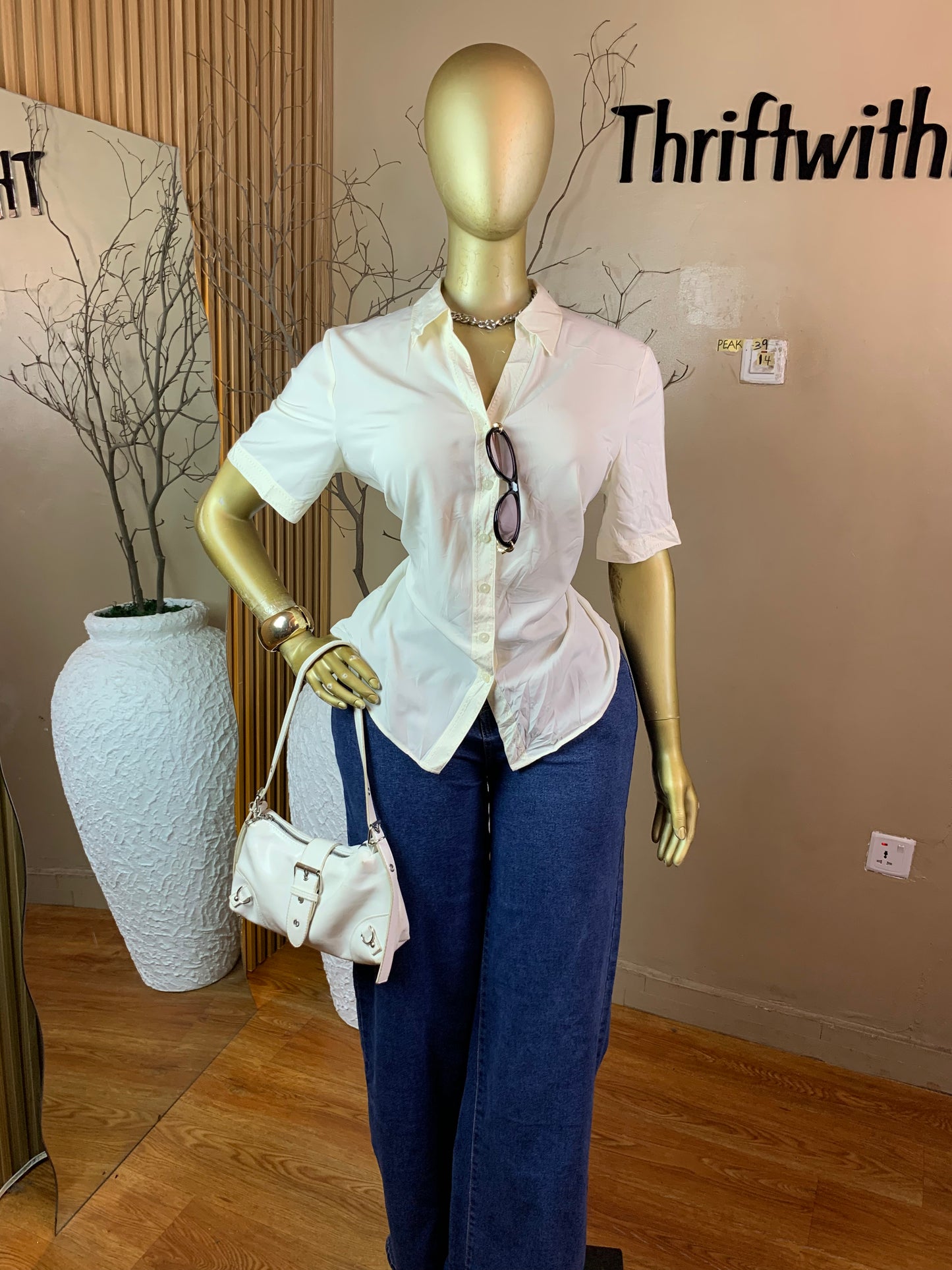 PEAK39 WHITE TOP SIZE14(Stained)