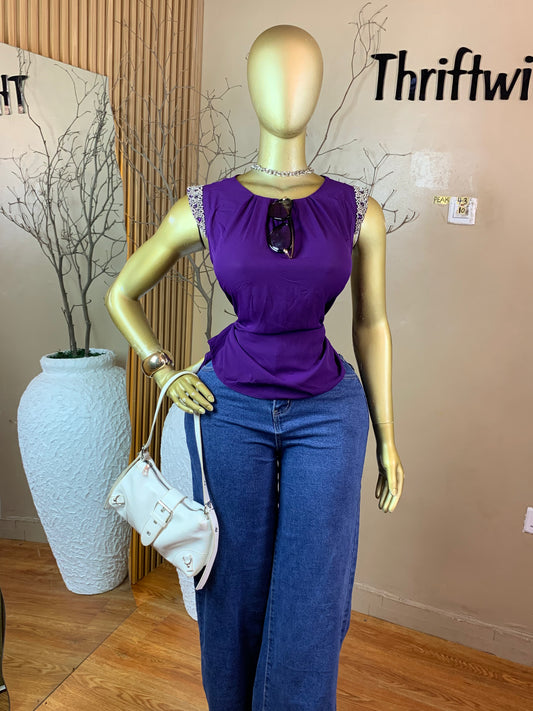 PEAK43 PURPLE TOP SIZE10/12
