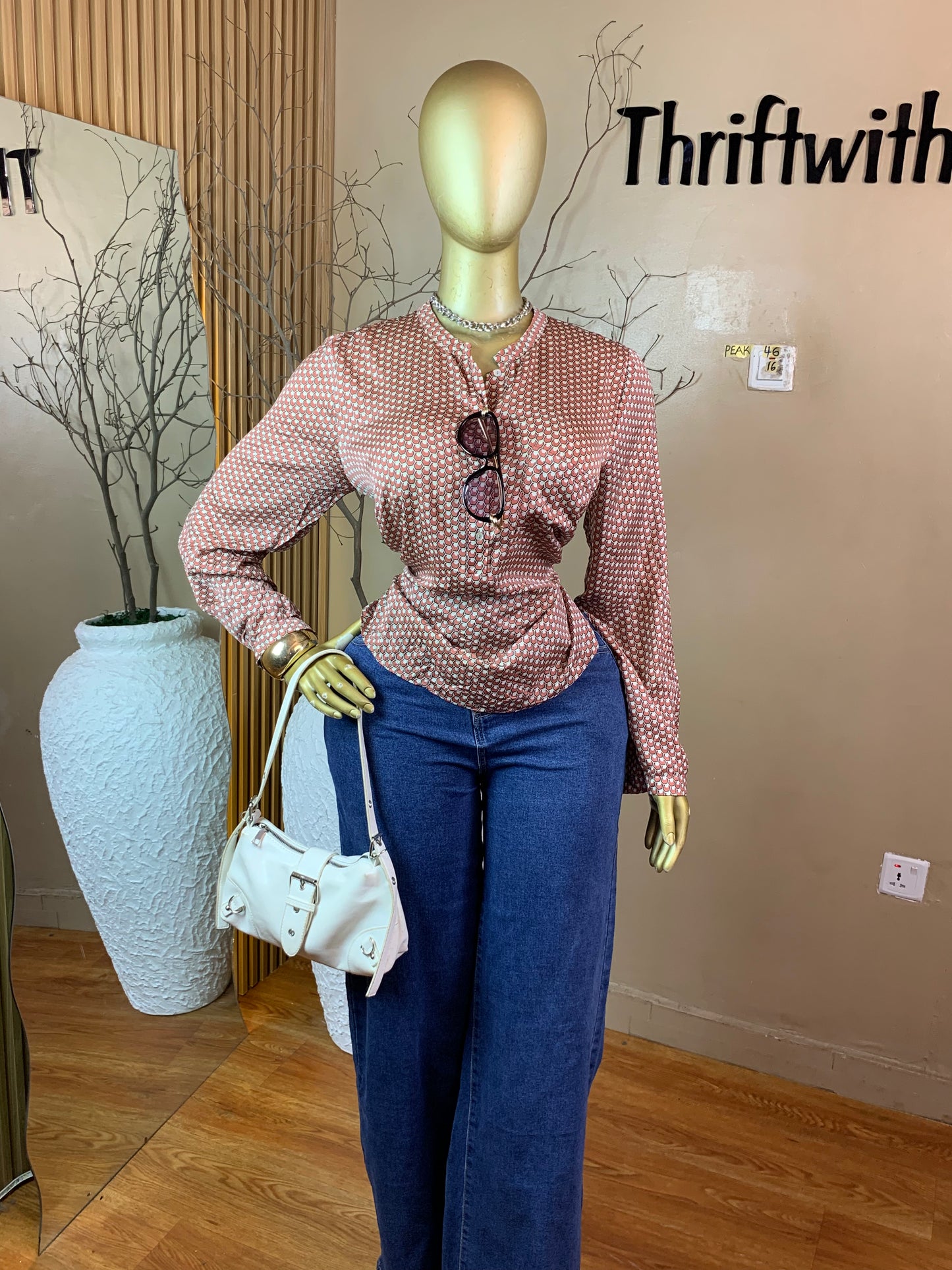 PEAK46 DUSTY ROSE PINK TOP SIZE16