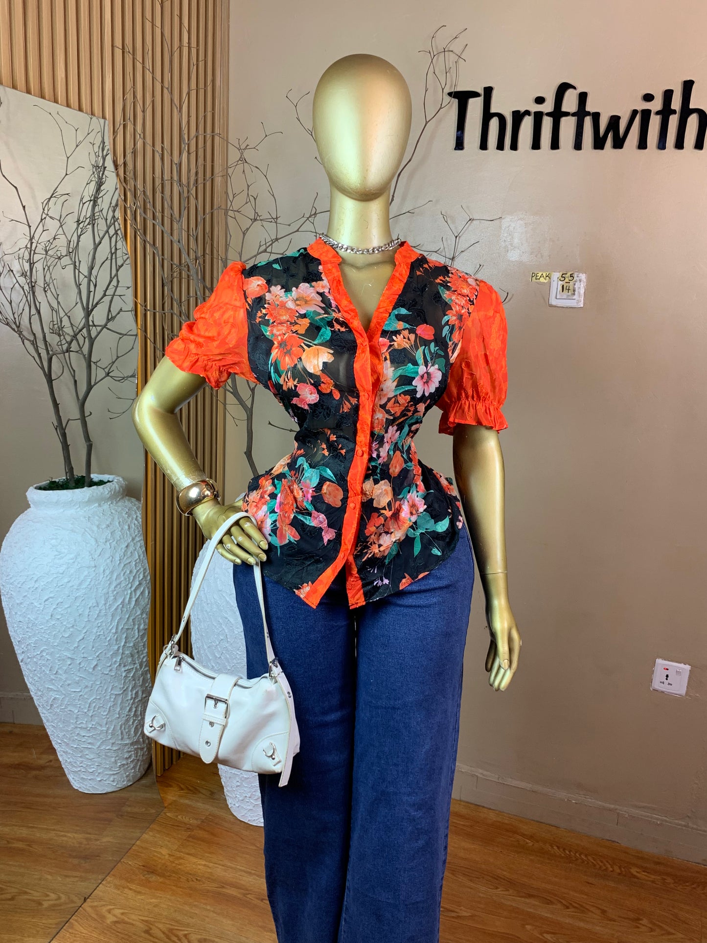 PEAK55 FLORAL TOP SIZE14