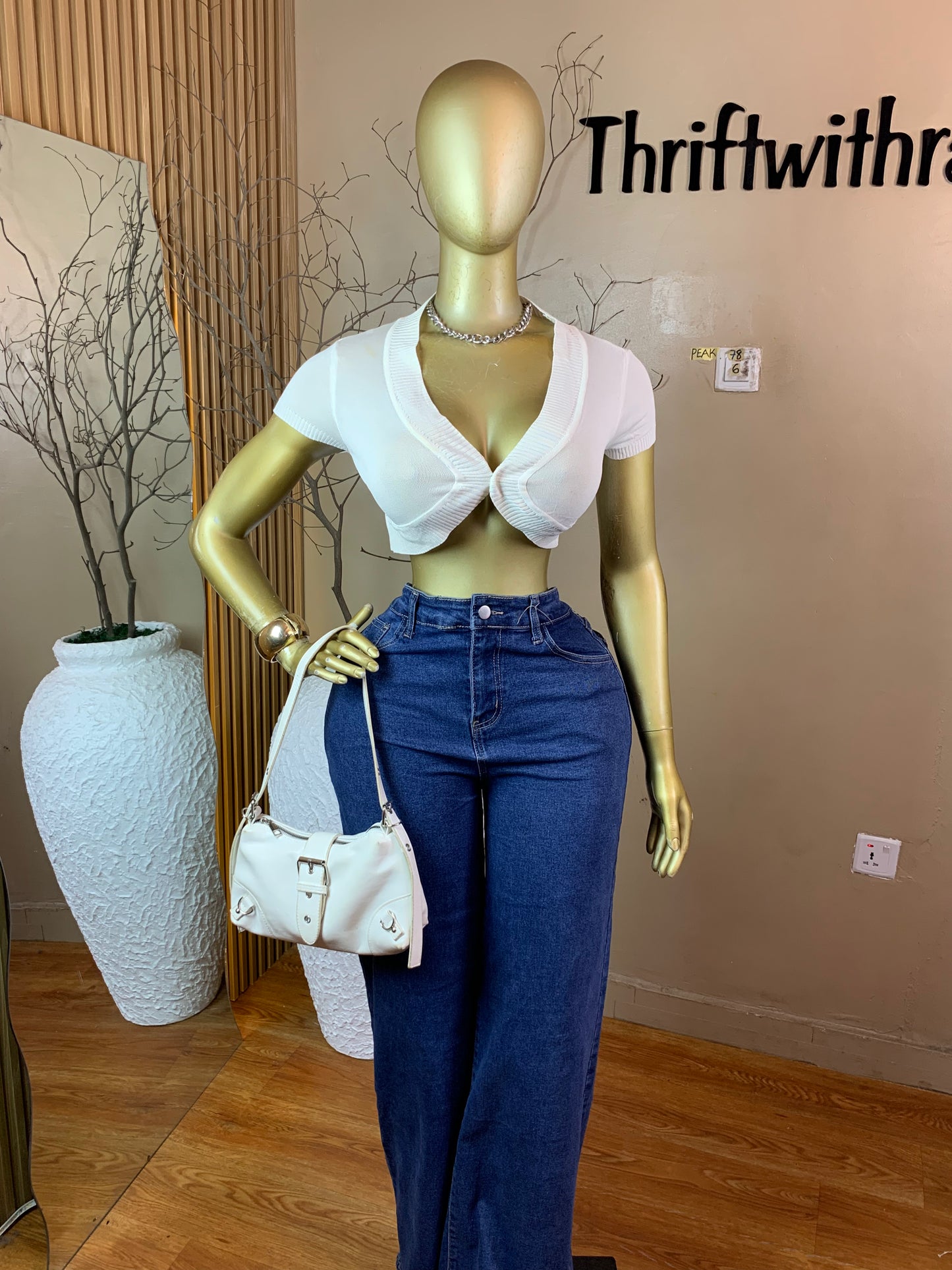 PEAK78 WHITE JACKET SIZE6