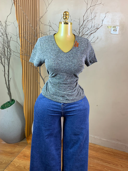 PEAK177 GREY TOP SIZE10