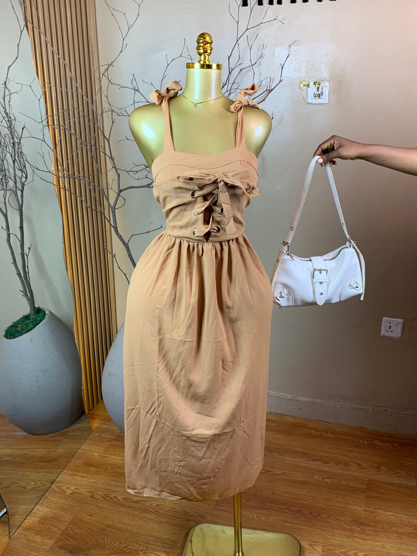 DAVE94 BROWN DRESS SIZE8 Length49