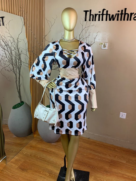 SIZE19 DRAY11 MULTI COLOR DRESS Length46