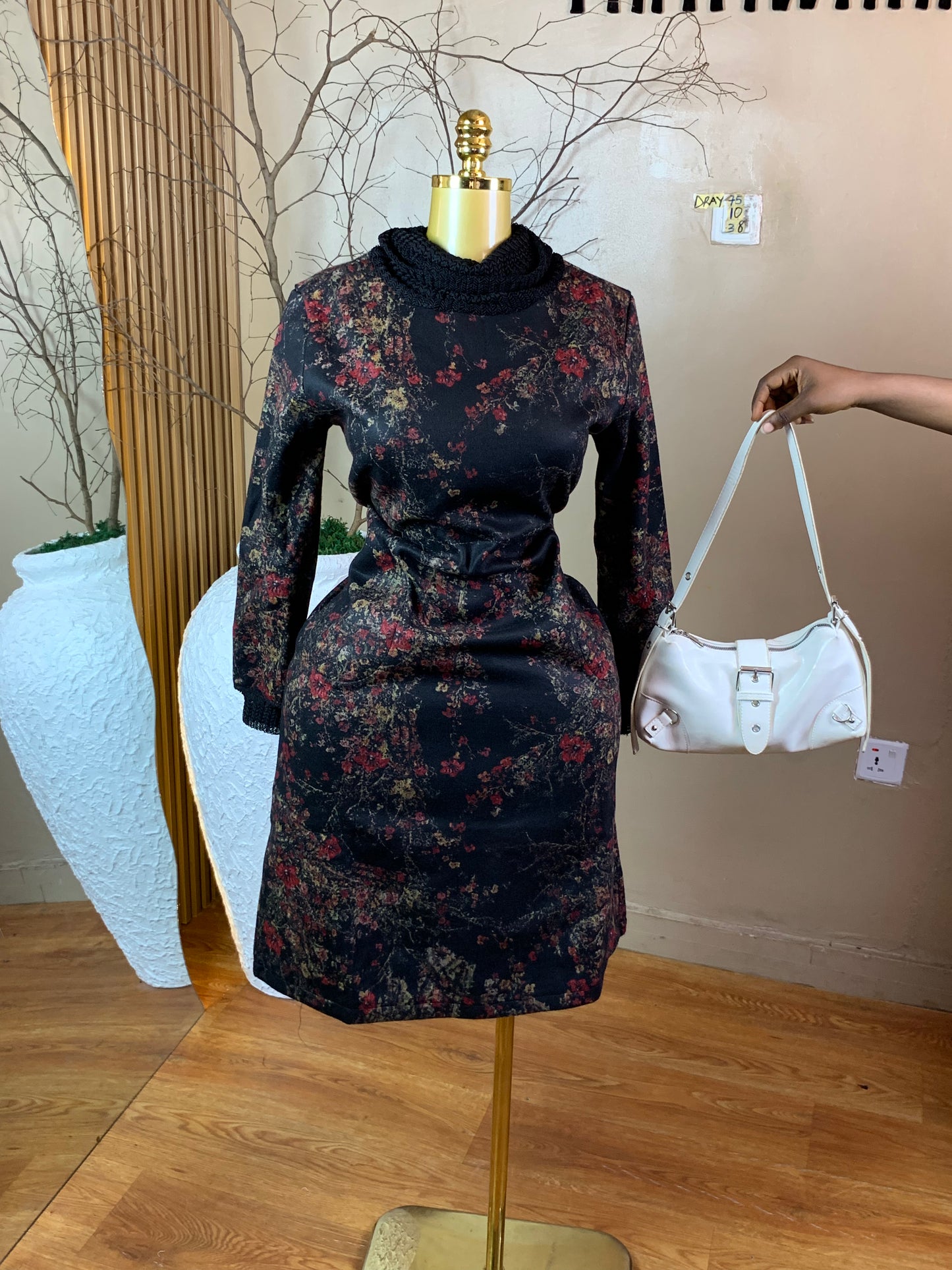 SIZE10 DRAY75 FLORAL DRESS Length38