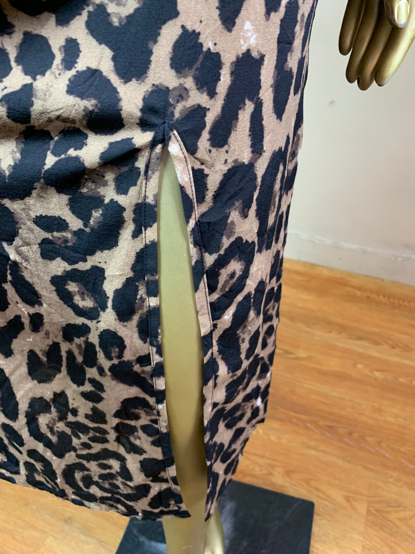 SIZE14 MSH54 ANIMAL PRINT SKIRT Length33
