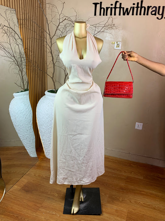 SIZE14 ALO9 CREAM DRESS Length58