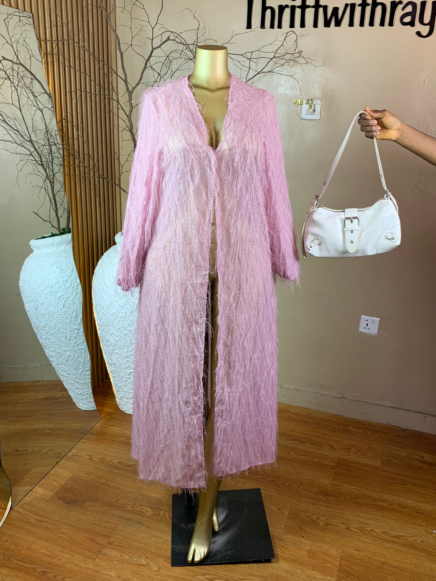 SIZE8 ALO25 PINK KIMONO