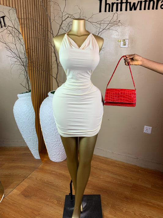 SIZE12 ALO29 CREAM DRESS Length36