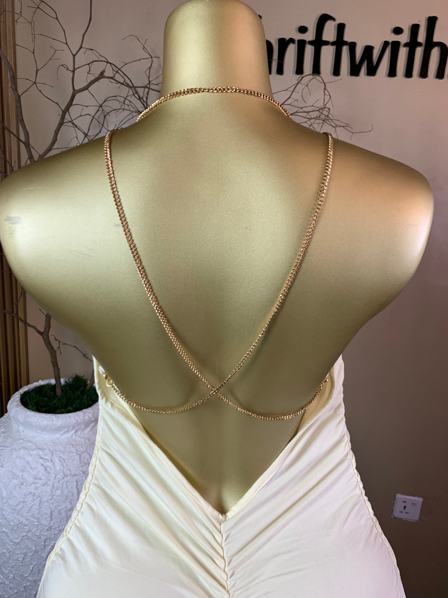 SIZE12 ALO29 CREAM DRESS Length36