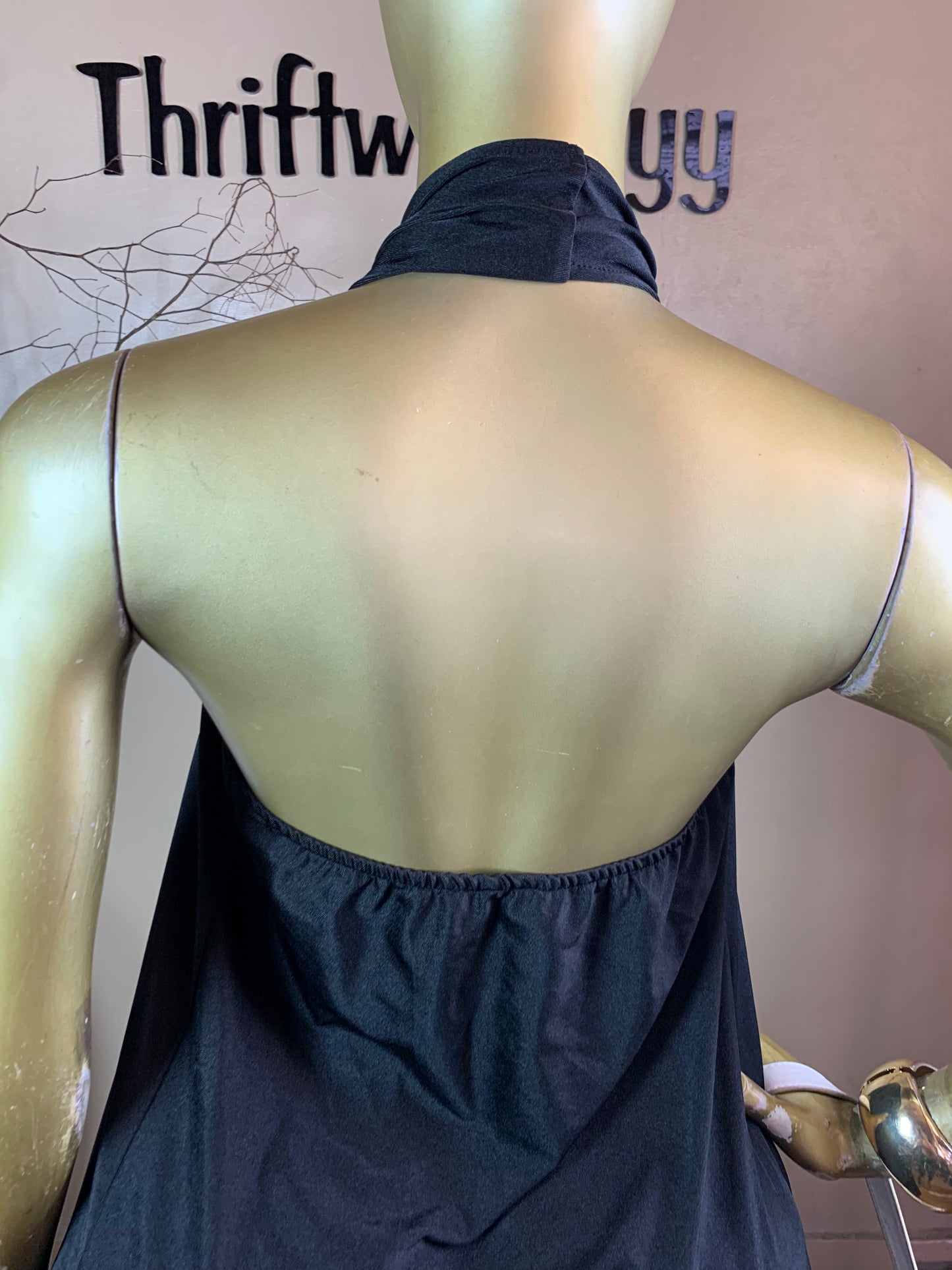 SIZE12 ALO70 BLACK DRESS Length42
