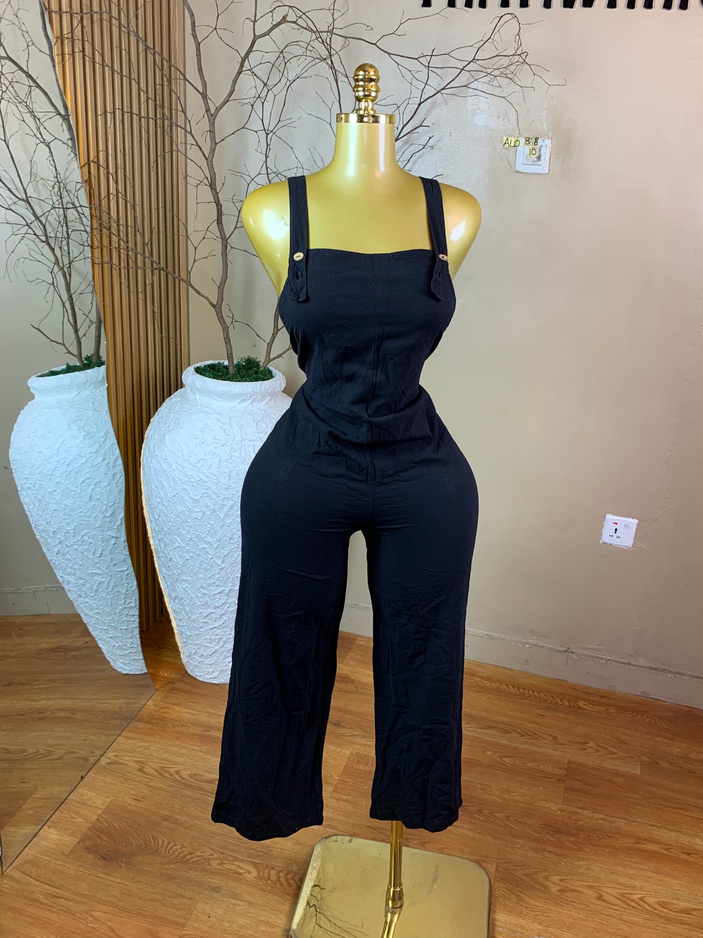 SIZE10 ALO88 BLACK JUMPSUIT