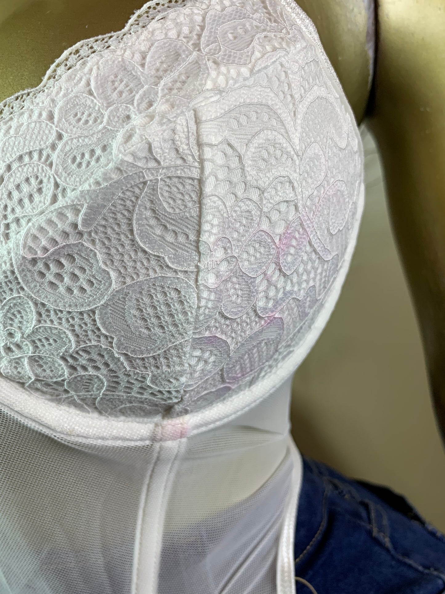 SIZE10 BOLD8 WHITE CORSET(Little stain)