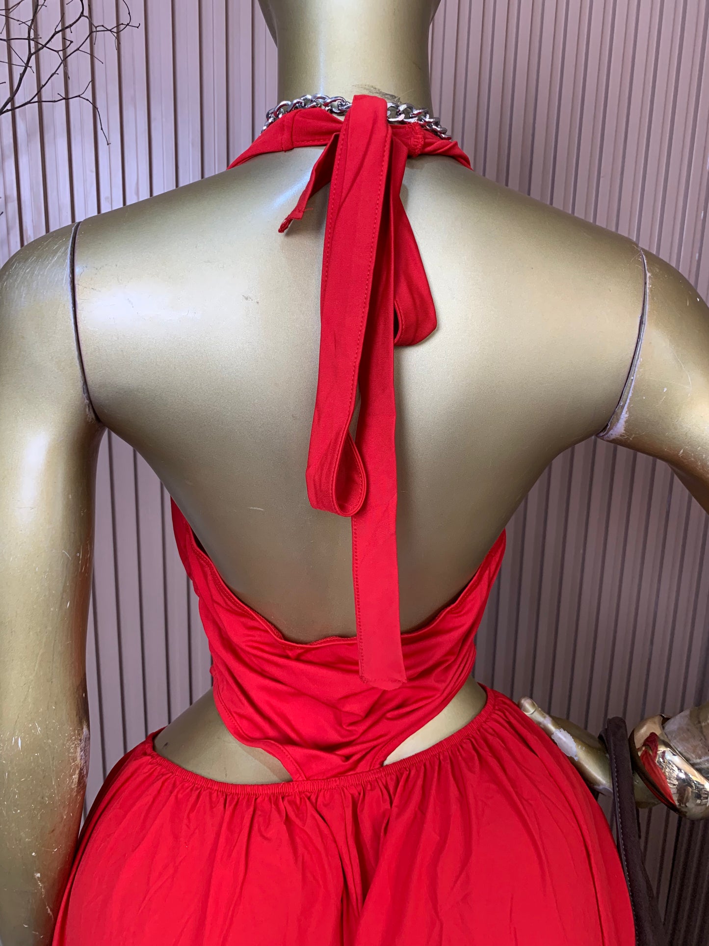 SIZE10 RAYY14 Length60 Brand new red dress