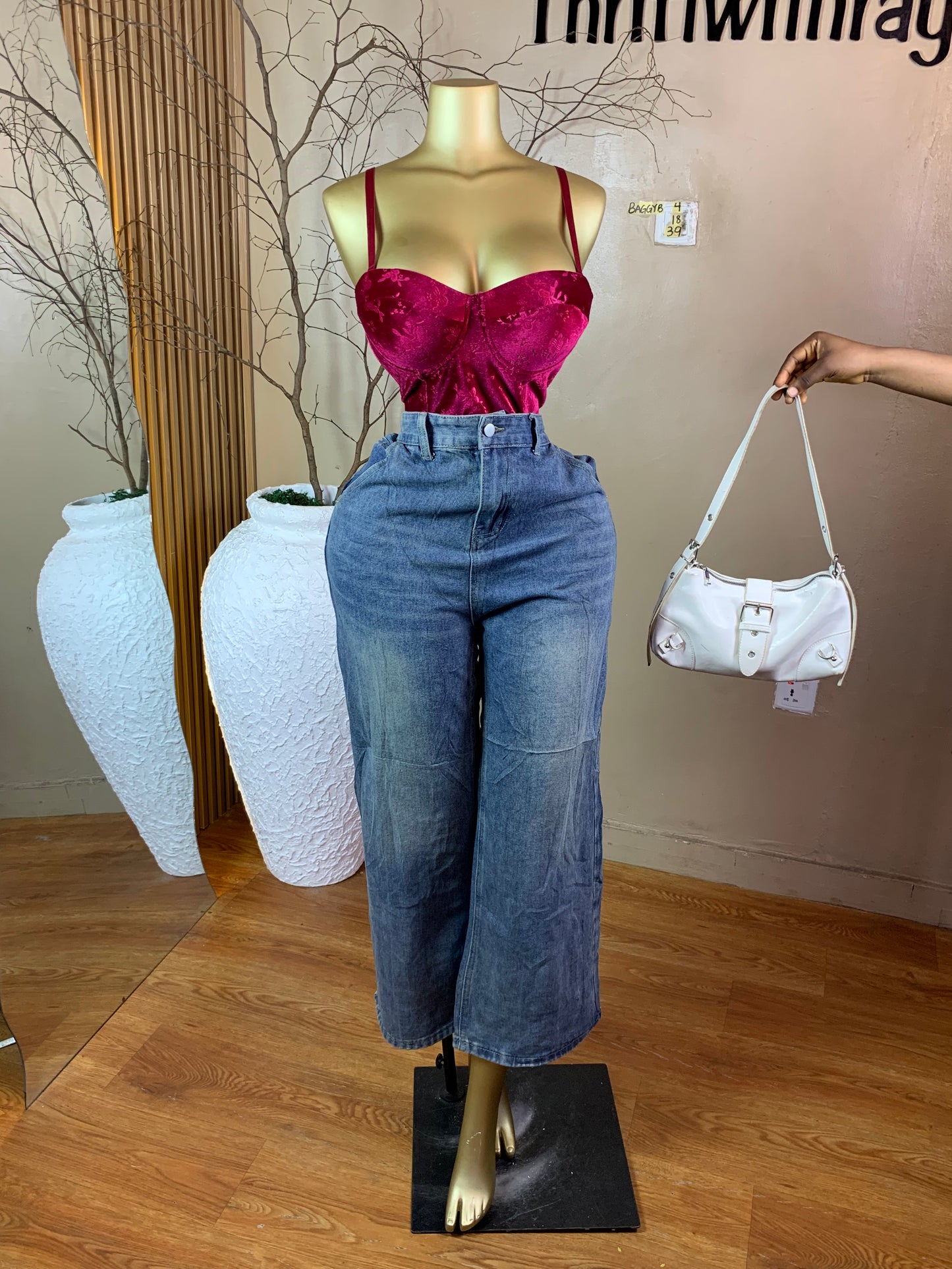 SIZE18 BAGGYB4 Length41 Jean only