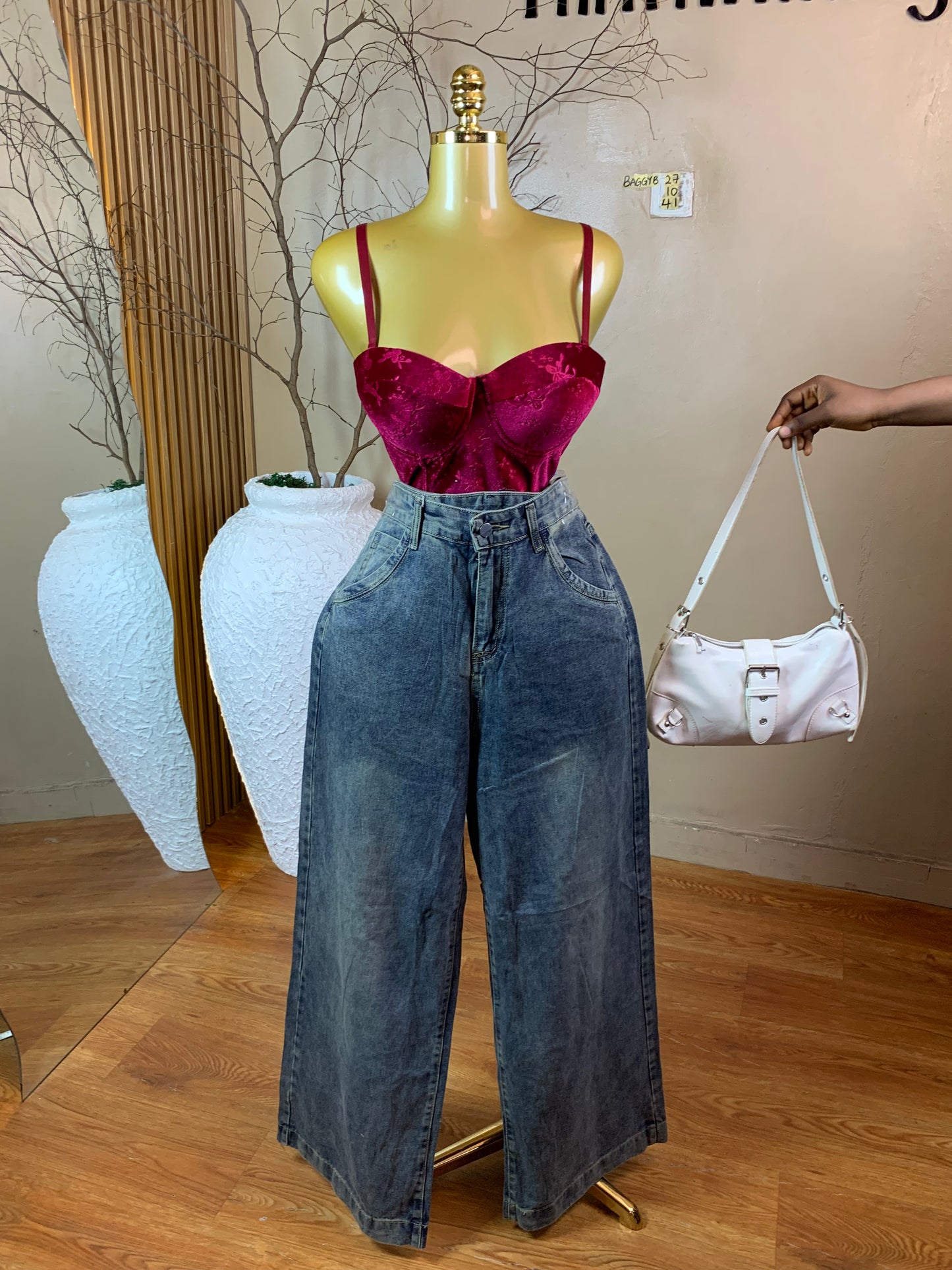 SIZE10 BAGGYB27 Length41 Jean only