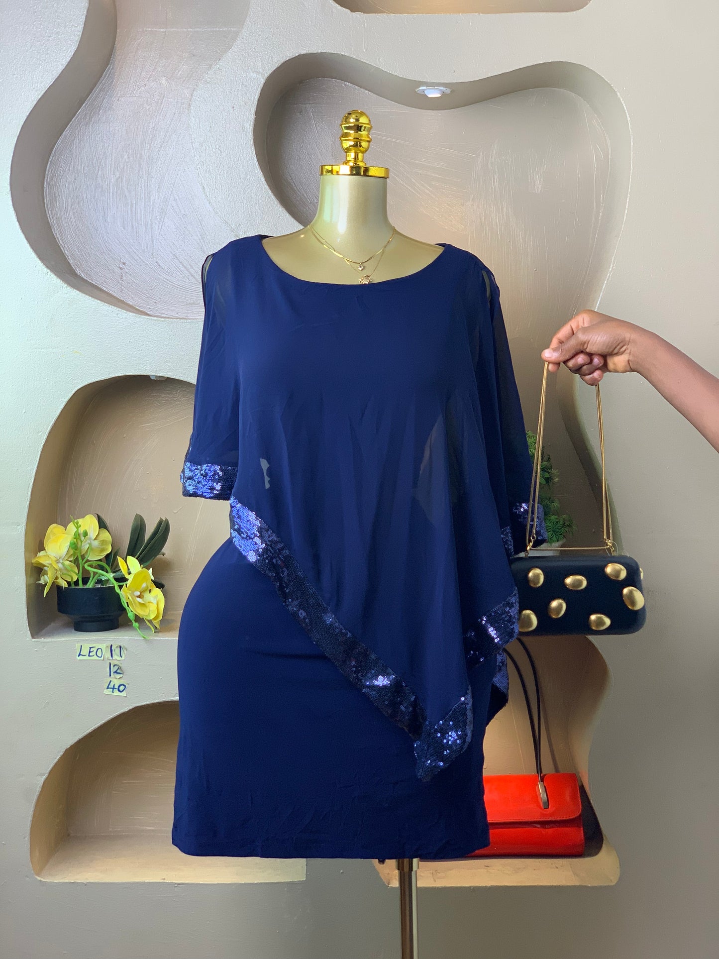 LEO11 BLUE DRESS SIZE12 Length40