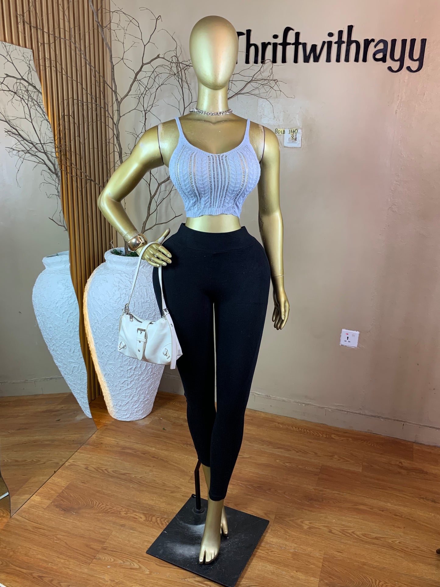 BOLD140 SIZE8 blue knit top