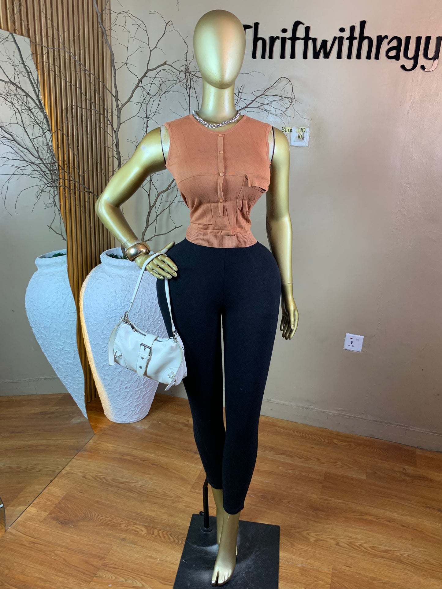 BOLD170 SIZE10 brown top( Little stain)