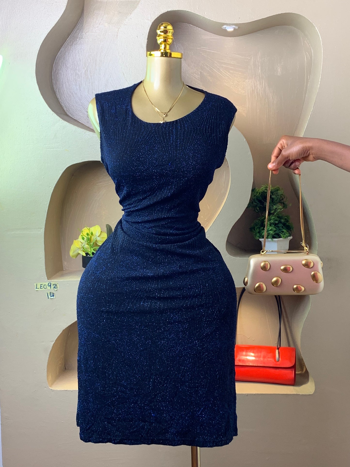 LEO92 BLUE DRESS SIZE14